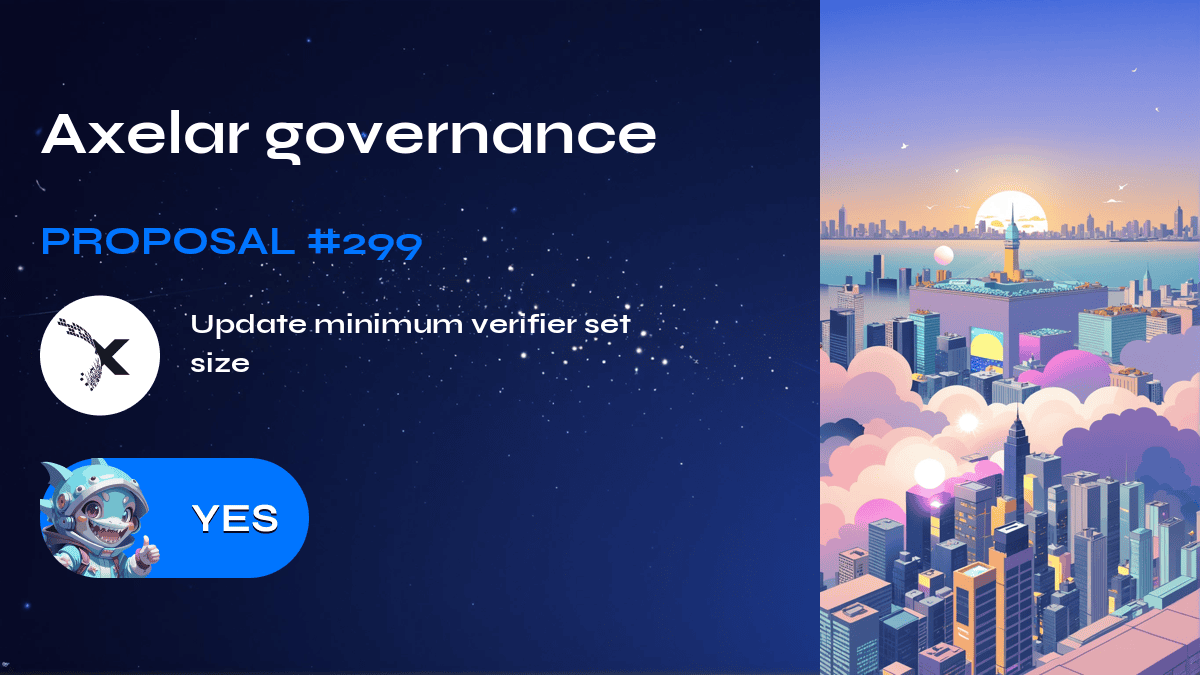 Axelar governance. Proposal №299