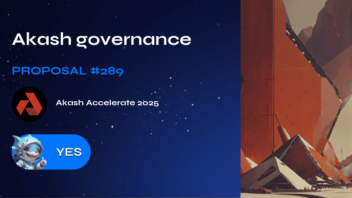 Akash governance. Proposal №289