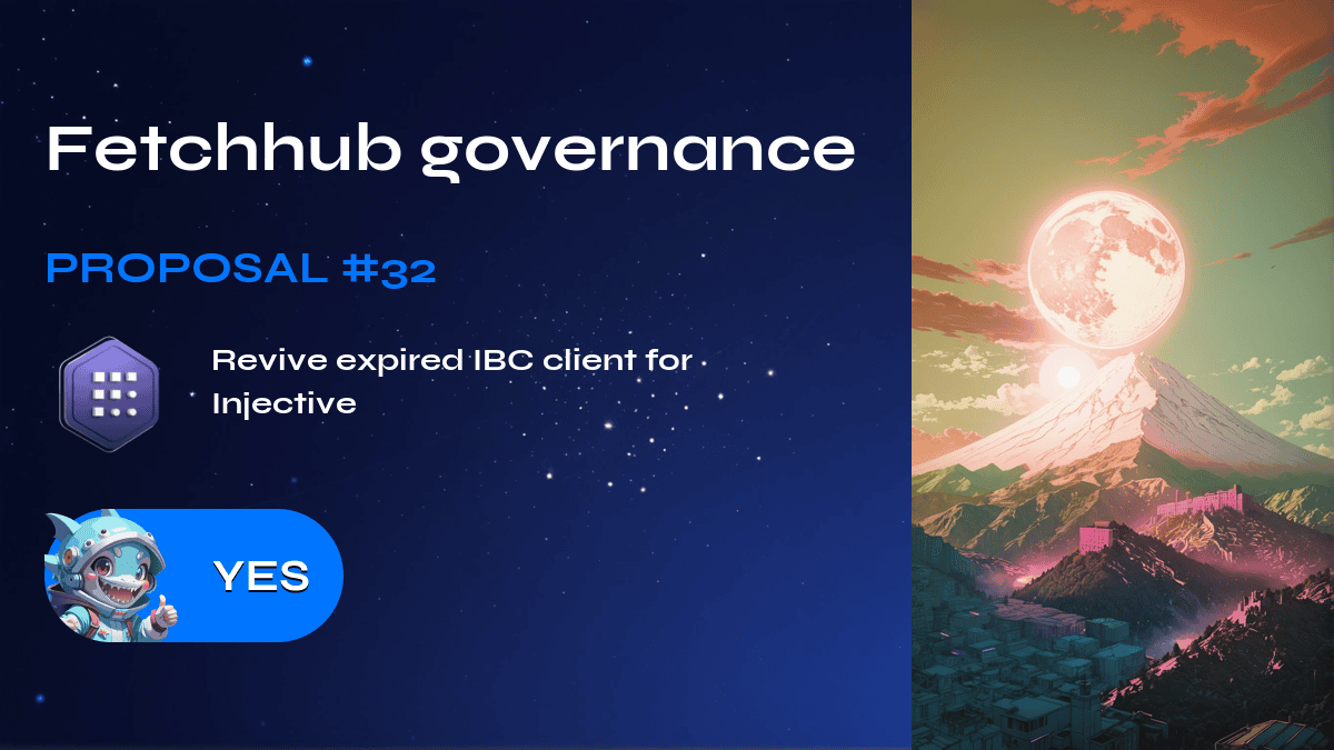 Fetchhub governance. Proposal №32