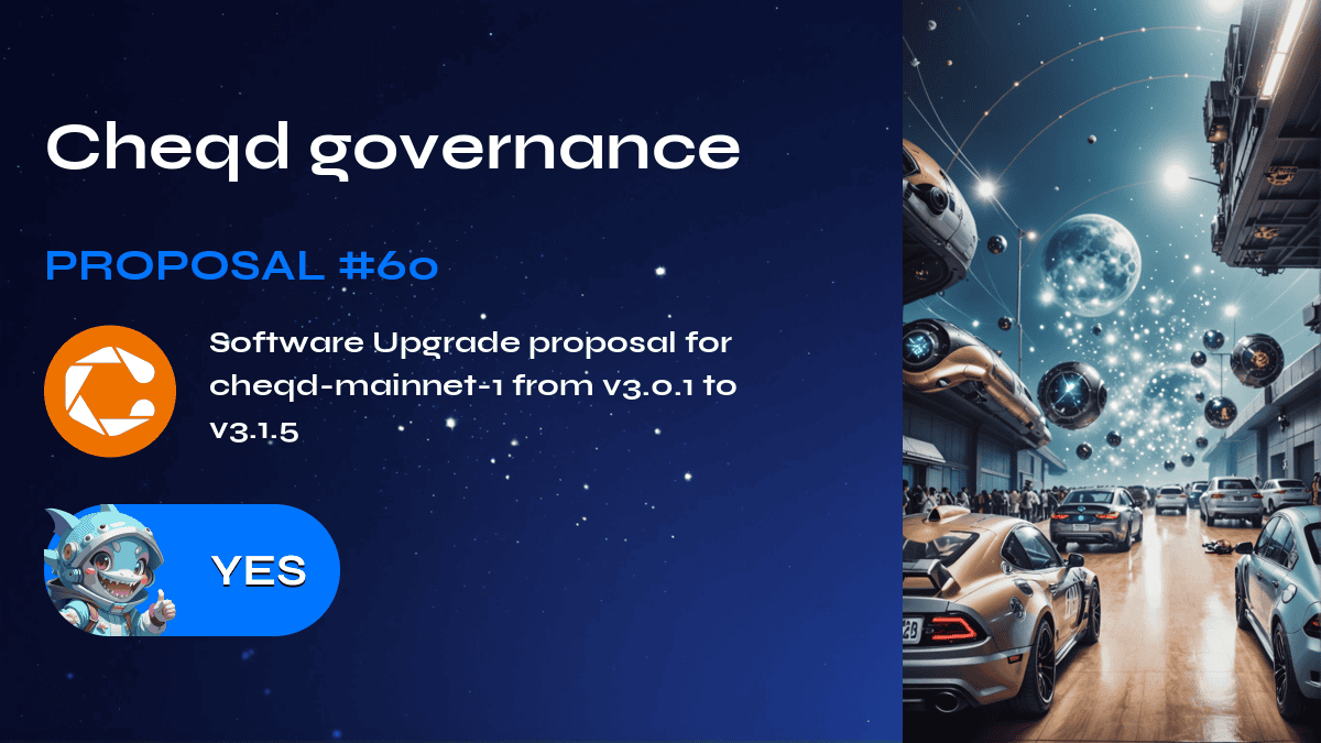 Cheqd governance. Proposal №60