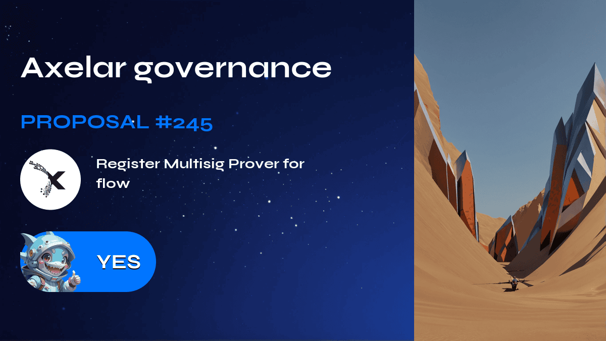 Axelar governance. Proposal №245