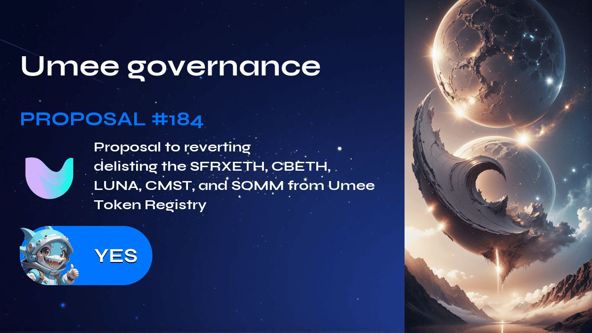 Umee governance. Proposal №184