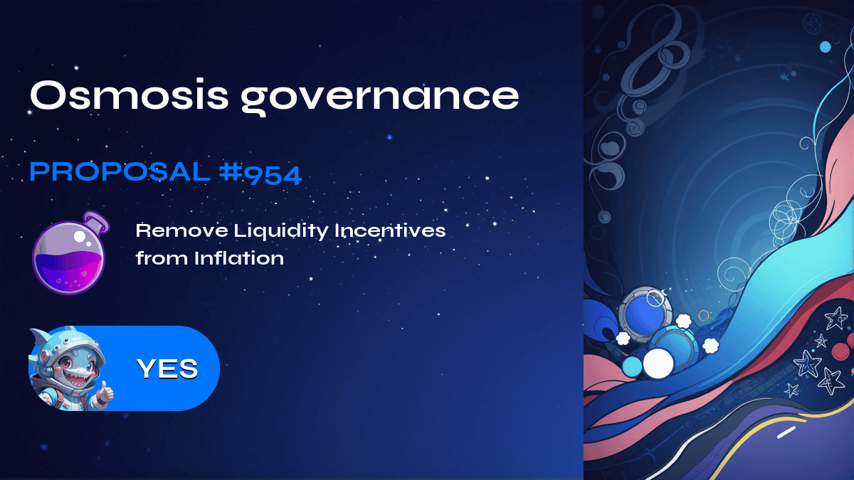 Osmosis governance. Proposal №954