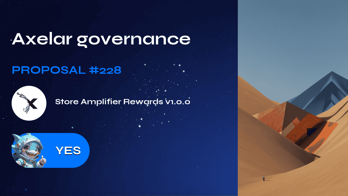 Axelar governance. Proposal №228