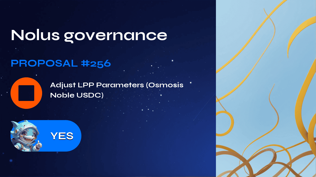 Nolus governance. Proposal №256