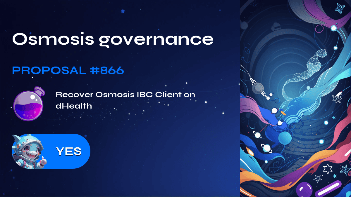 Osmosis governance. Proposal №866