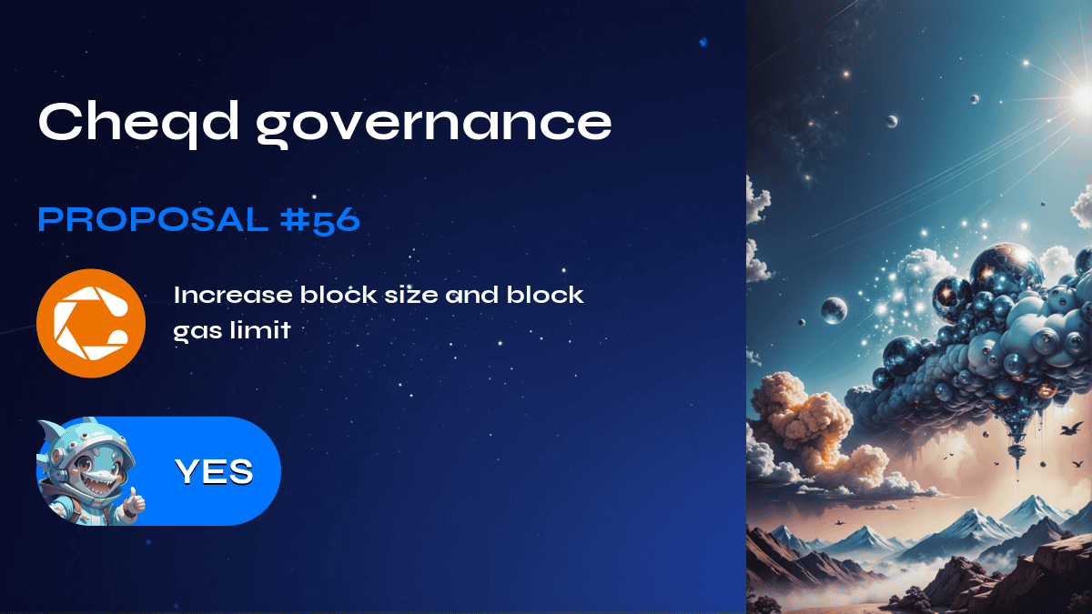 Cheqd governance. Proposal №56