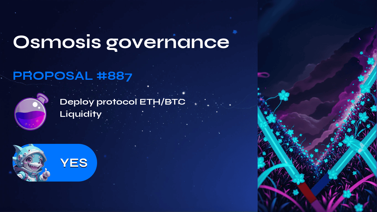 Osmosis governance. Proposal №887