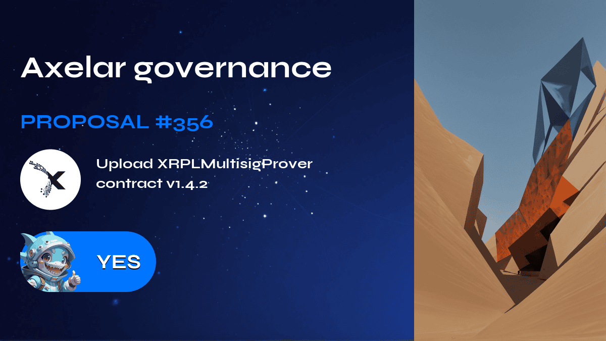 Axelar governance. Proposal №356