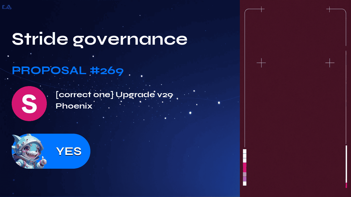 Stride governance. Proposal №269